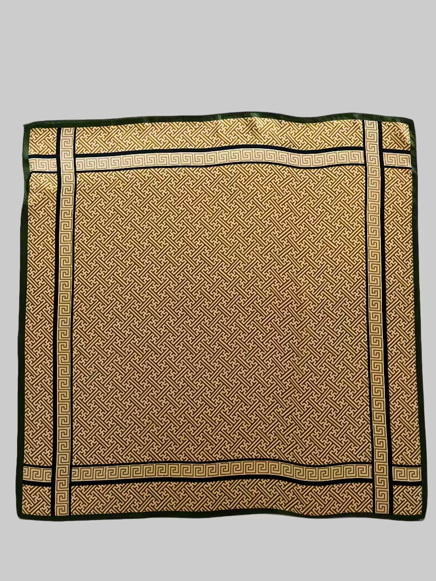 silk square scarf - Labyrinthe de Soie